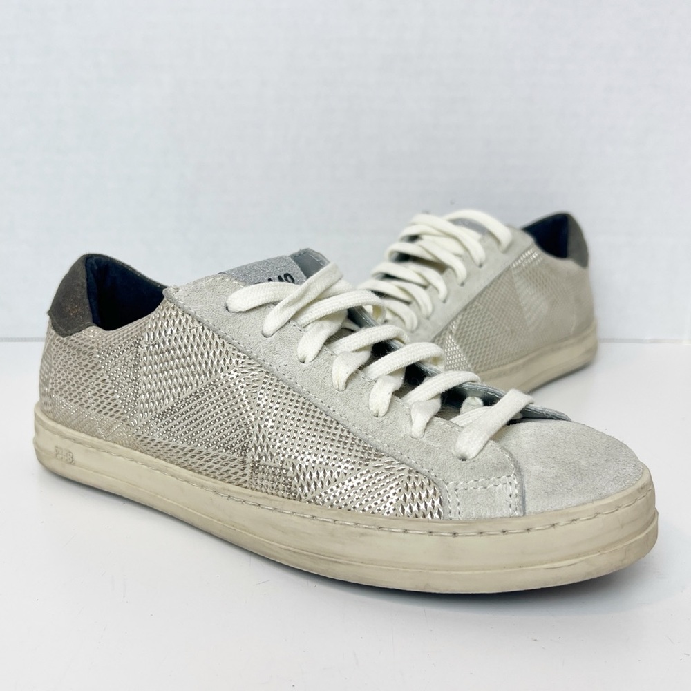 •P448• John Lace Up Low Top Suede Sneaker in Prisma Beige Size EU‎ 35 US 5-5.5
